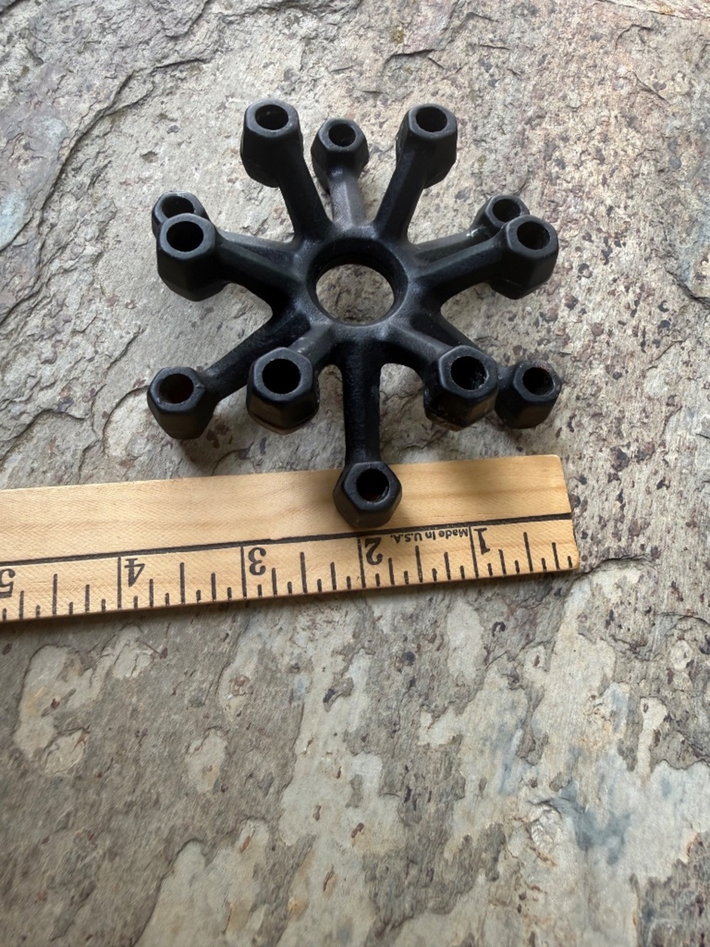 Vintage Mid Century Modern Cast Iron Spider Mini Candle Holder Atomic Japan 4” - Picture 11 of 13